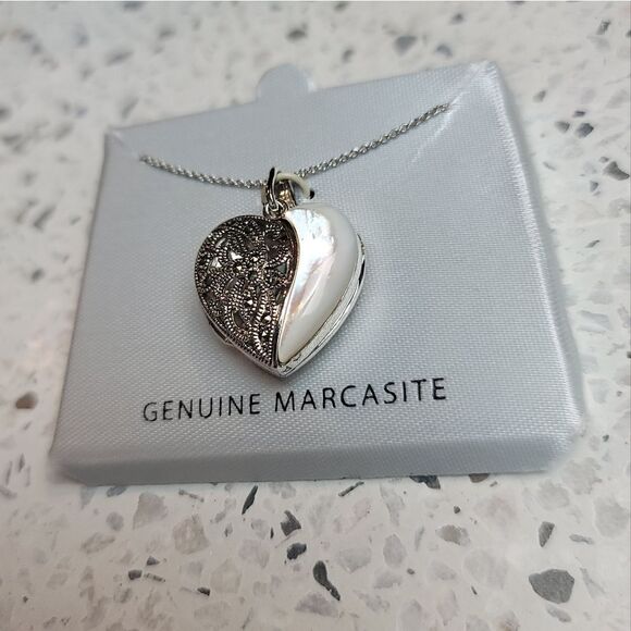 NWT Marcasite Locket    - Picture 2 of 6
